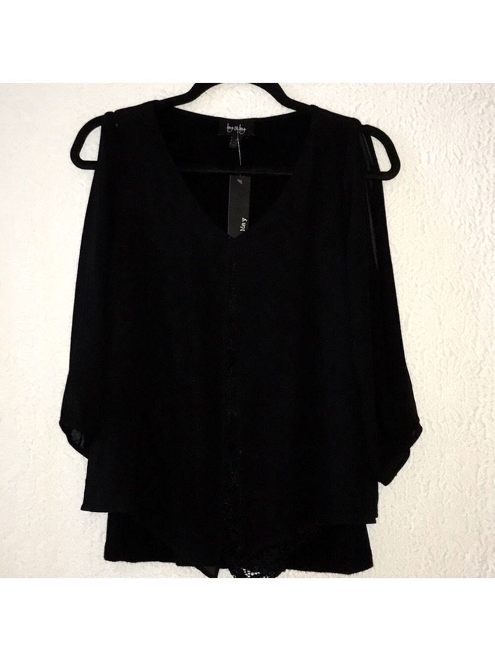 Adele & May Sheer Overlay Blouse